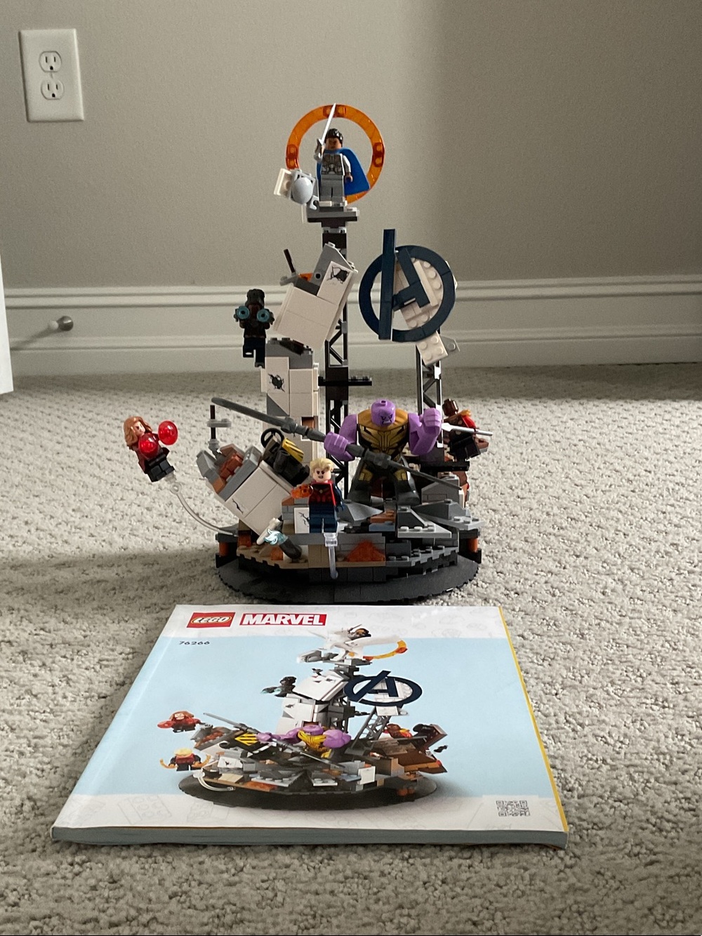 Lego Superhero Battle Display Set - Purple, Blue & White